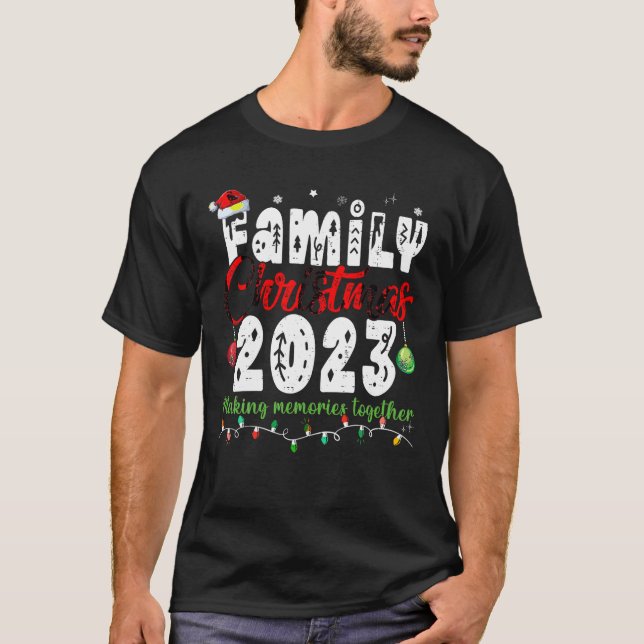 Weihnachten der Familie 2023 Matching Squad Santa  T-Shirt (Vorderseite)