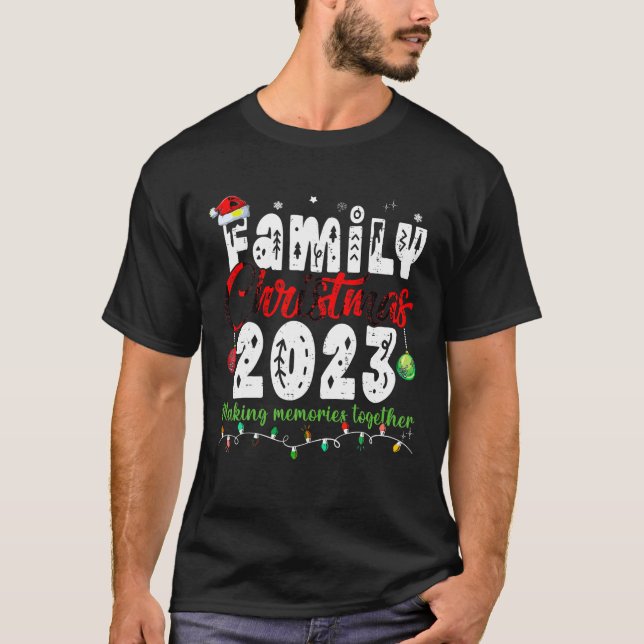 Weihnachten der Familie 2023 Matching Squad Santa  T-Shirt (Vorderseite)