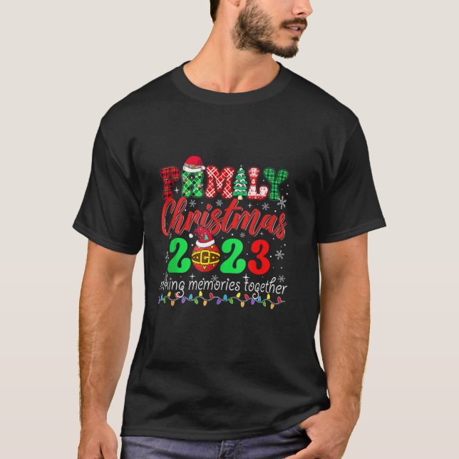 Weihnachten der Familie 2023 Matching Squad Santa  T-Shirt (Vorderseite)