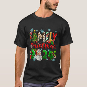 Weihnachten der Familie 2024 Matching Christmas Pj T-Shirt