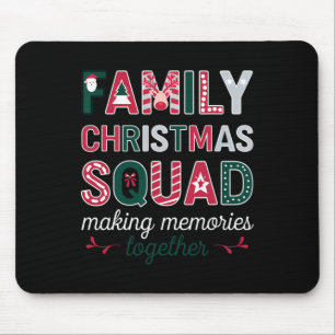 Weihnachten der Familie 2024 Matching Squad Santa Mousepad