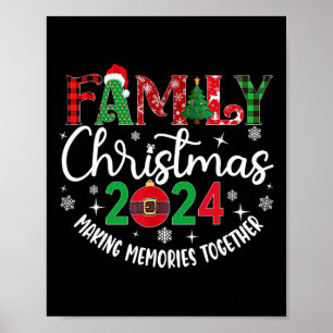 Weihnachten der Familie 2024 Matching Squad Santa  Poster
