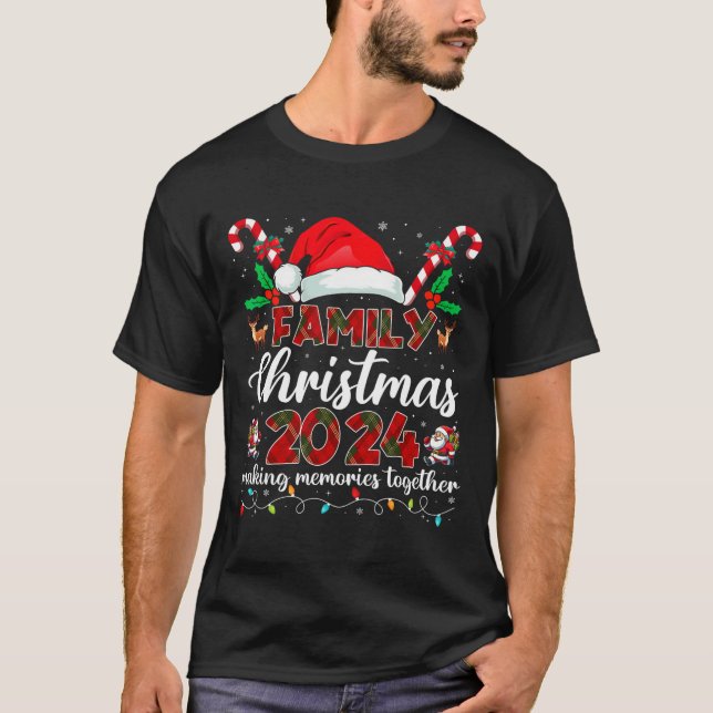 Weihnachten der Familie 2024 Matching Squad Santa  T-Shirt (Vorderseite)