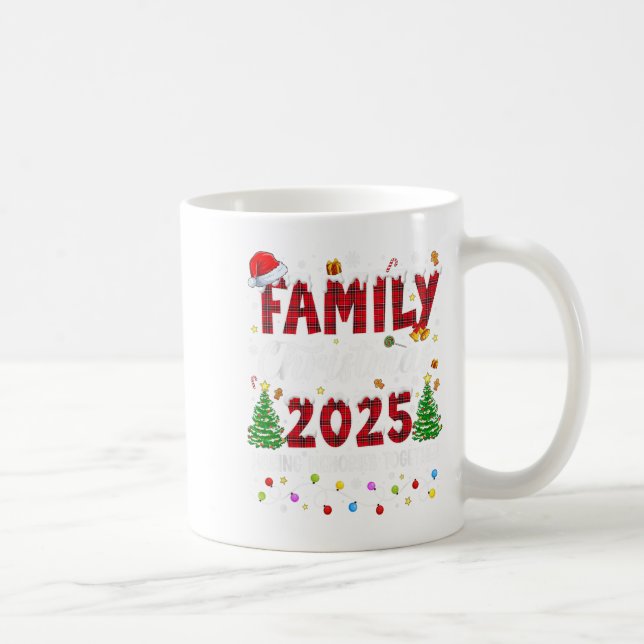 Weihnachten der Familie 2025 Matching Squad Santa  Kaffeetasse (Rechts)