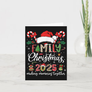 Weihnachten der Familie 2025 Matching Squad Santa Karte