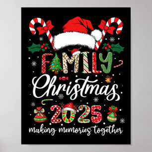 Weihnachten der Familie 2025 Matching Squad Santa  Poster
