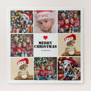 Weihnachten der Familie 8 FotoCollage Puzzle