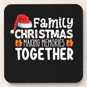 Weihnachten der Familie Erinnerungen zusammen Urla Getränkeuntersetzer