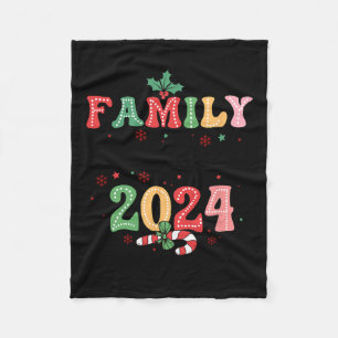 Weihnachten der Familie Matching Xmas 2024 Memorie Fleecedecke