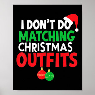 Weihnachten der Familie Pajamas ich nicht tun, um Poster