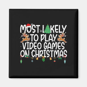 Weihnachten der Familie spielen am ehesten Videosp Magnet