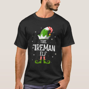 Weihnachten der Fireman Elf Familie Matching Group T-Shirt