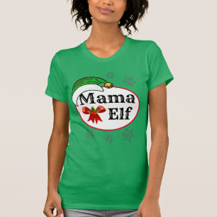 Weihnachten der Frauen MAMA ELF COSTUME T-Shirt