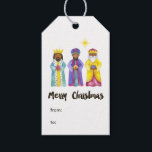 Weihnachten der Geburt Geschenkanhänger<br><div class="desc">Weihnachts-Weihnachtskuverts mit den drei Weisen.</div>