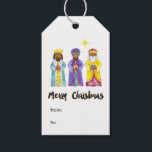 Weihnachten der Geburt Geschenkanhänger<br><div class="desc">Weihnachts-Weihnachtskuverts mit den drei Weisen.</div>