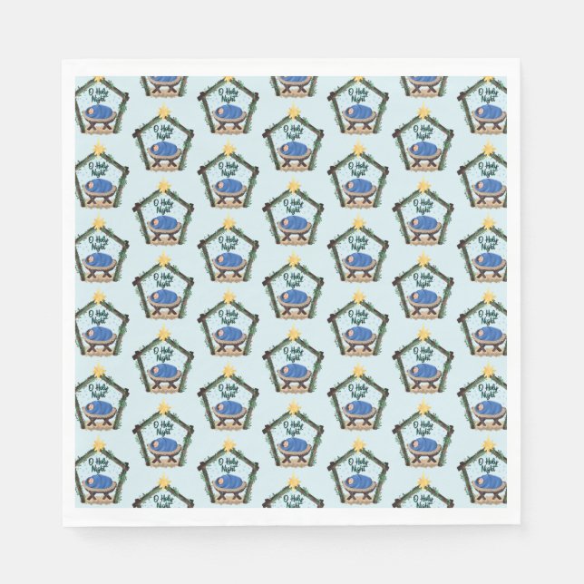 Weihnachten der Geburt Serviette (Vorderseite)