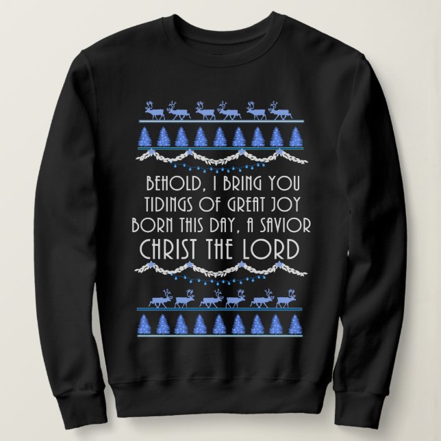 Weihnachten der großen Freude Sweatshirt (Design vorne)
