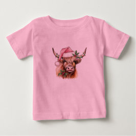Weihnachten der Hügelkuh Baby T-shirt