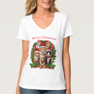 Weihnachten der Katzen T-Shirt