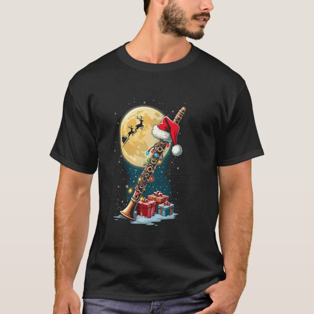 Weihnachten der Klarinette T-Shirt (Vorderseite)