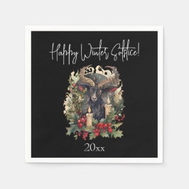 Weihnachten der klassischen Ziege Serviette