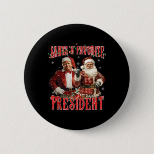Weihnachten: Der Lieblingspräsident Trump P Button