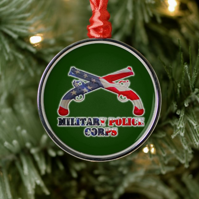 Weihnachten der Militärpolizei Ornament Aus Metall (Baum)