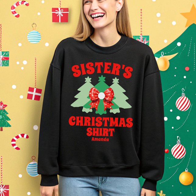 Weihnachten der personalisierten Schwester Sweatshirt (Von Creator hochgeladen)
