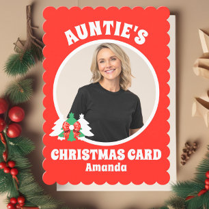 Weihnachten der personalisierten Tante im Foto