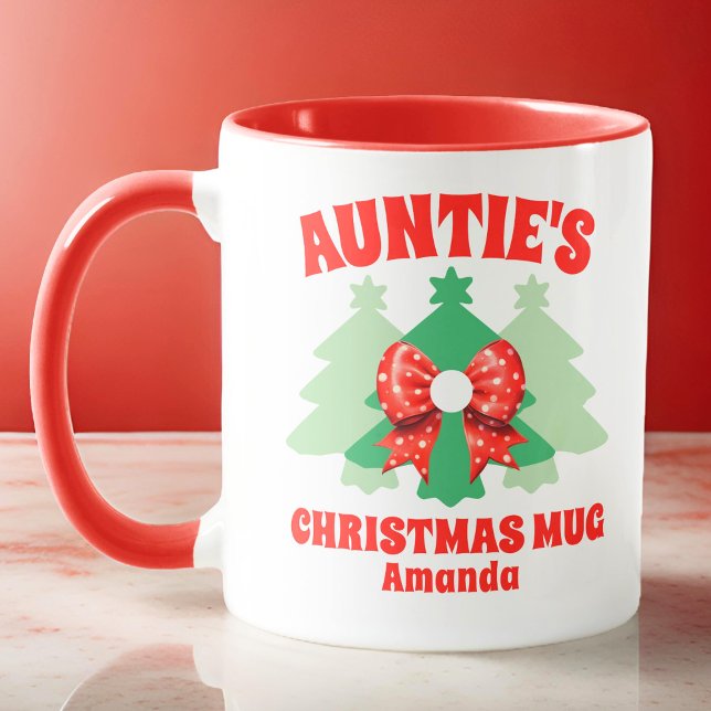 Weihnachten der personalisierten Tante Tasse (Von Creator hochgeladen)