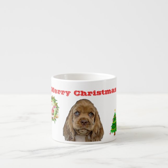 Weihnachten der Tiere Espressotasse (Vorderseite)