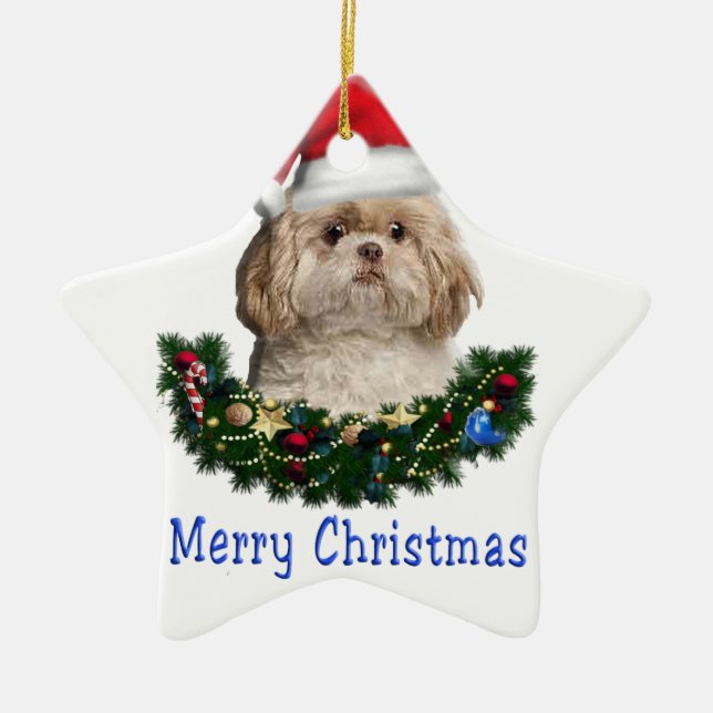Weihnachten der Tiere Keramik Ornament (Vorne)