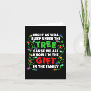 Weihnachten der Weihnachtsfamilie kann Spaß machen Karte