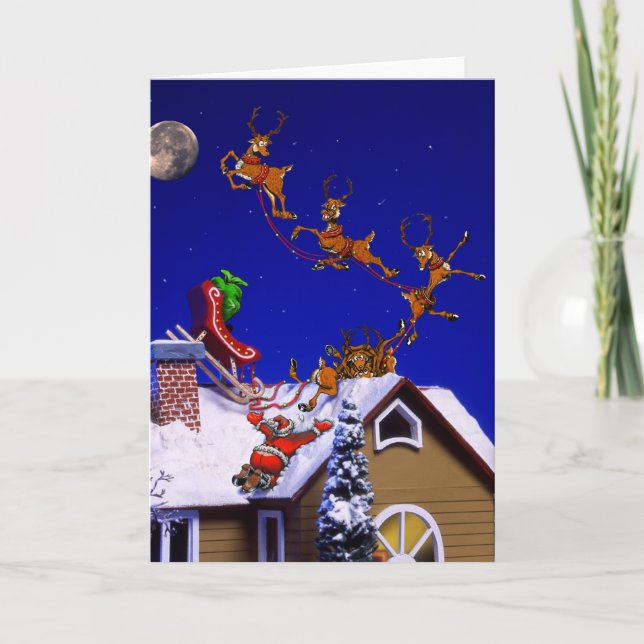 Weihnachten - Der Weihnachtsmann stürzte auf dem D (Vorderseite)