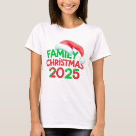 Weihnachten der Weihnachtsmannmütze 2025 T-Shirt