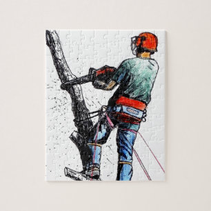 Weihnachten des Arborist Trechirurgen Puzzle