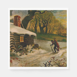 Weihnachten des Backwoodsman Serviette