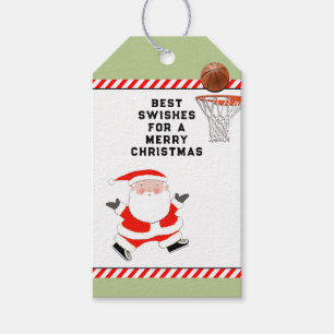 Weihnachten des Basketballs Geschenkanhänger
