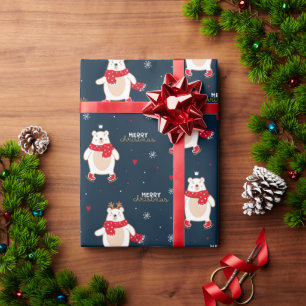 Weihnachten des Eisbären  Geschenkpapier