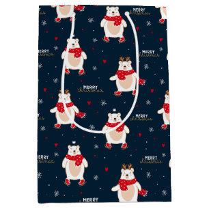 Weihnachten des Eisbären Mittlere Geschenktüte