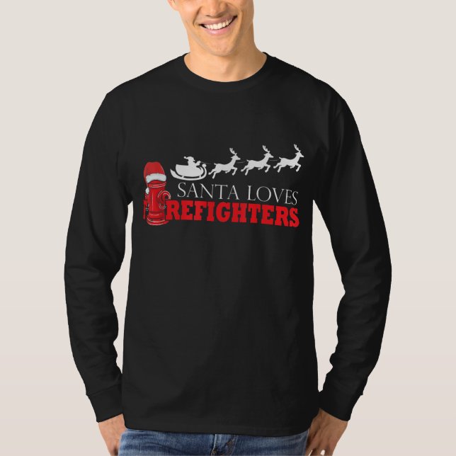 Weihnachten des Feuerwehrmanns Weihnachtsgeschenke T-Shirt (Vorderseite)