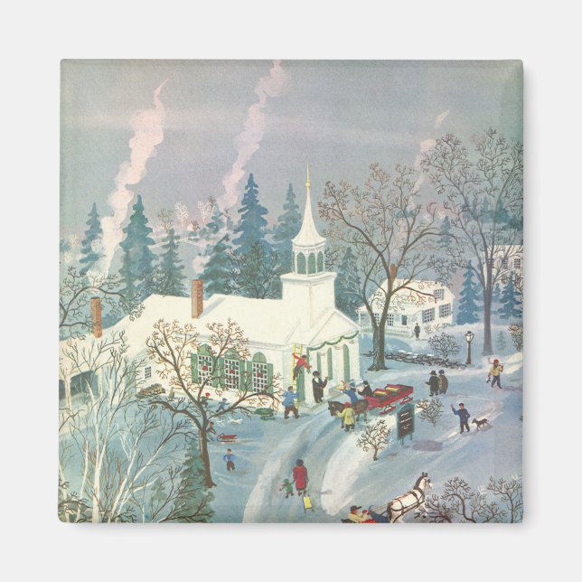 Weihnachten des Jahrgangs, Menschen gehen in die K Magnet (Vorne)