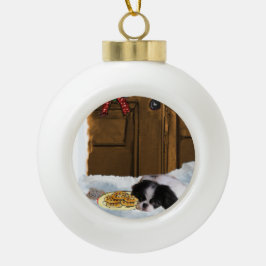 Weihnachten des japanischen Kinos Keramik Kugel-Ornament