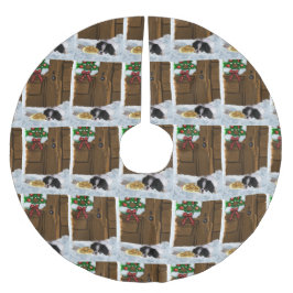 Weihnachten des japanischen Kinos Polyester Weihnachtsbaumdecke