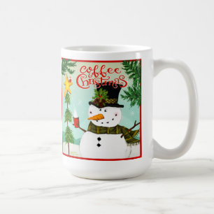 Weihnachten des Kaffees Niedliche Whimsical Snowma Kaffeetasse