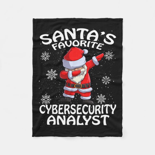 Weihnachten des Lieblings-Cyber-Sicherheitsanalyti Fleecedecke (Vorderseite)