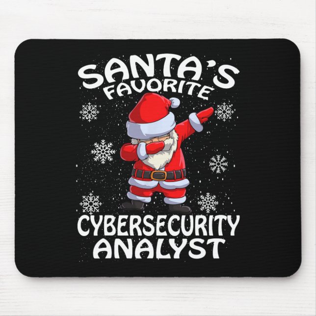 Weihnachten des Lieblings-Cyber-Sicherheitsanalyti Mousepad (Vorne)