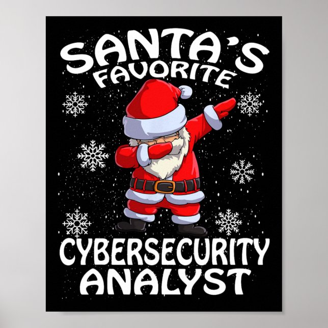 Weihnachten des Lieblings-Cyber-Sicherheitsanalyti Poster (Vorne)