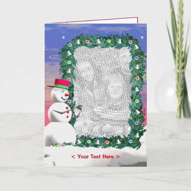 Weihnachten des Schneemanns (Foto) (groß) (Vorderseite)