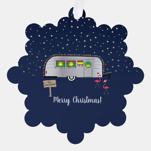 Weihnachten des Snowvogels Ornament Karte (Vorderseite)